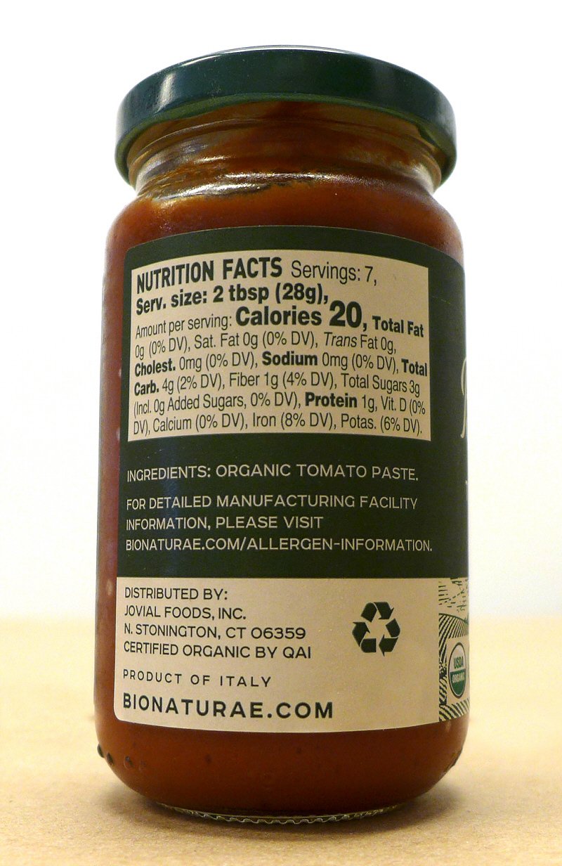Bionaturae Organic Tomato Paste (from Italy) - Image 2